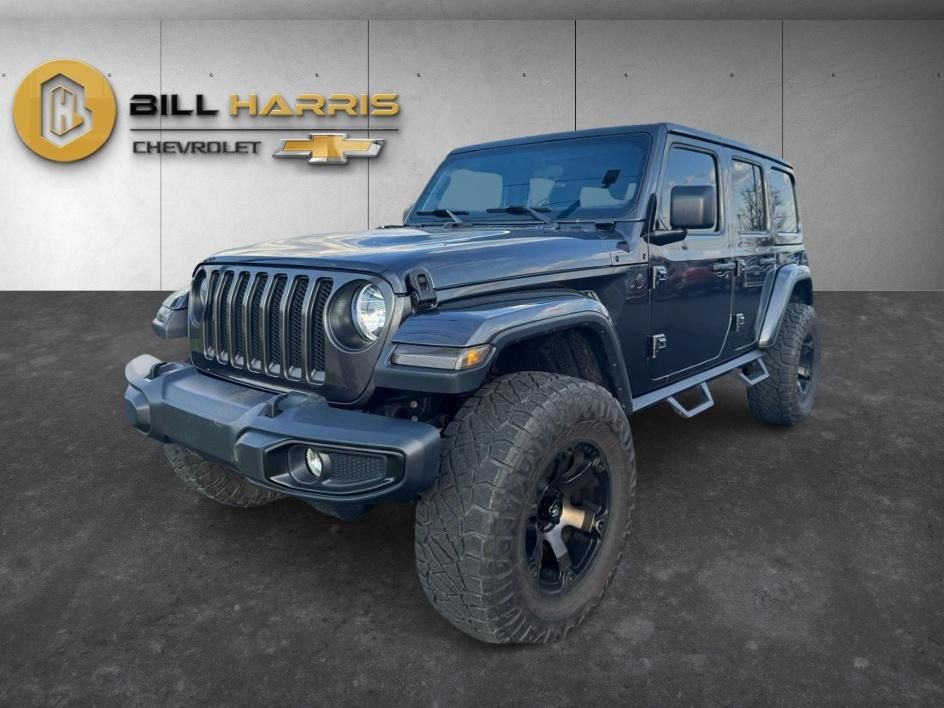 Gray (Granite Crystal Metallic Clearcoat) 2019 Jeep Wrangler Unlimited Sahara 4WD SUV / Crossover Four-Wheel Drive 8-Speed Automatic