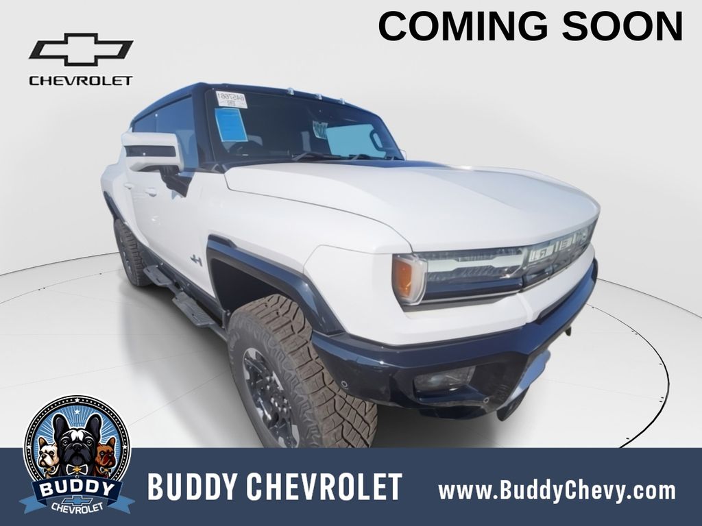 Interstellar White 2023 GMC Hummer EV Pickup Pickup Truck All-Wheel Drive 1-Speed Automatic