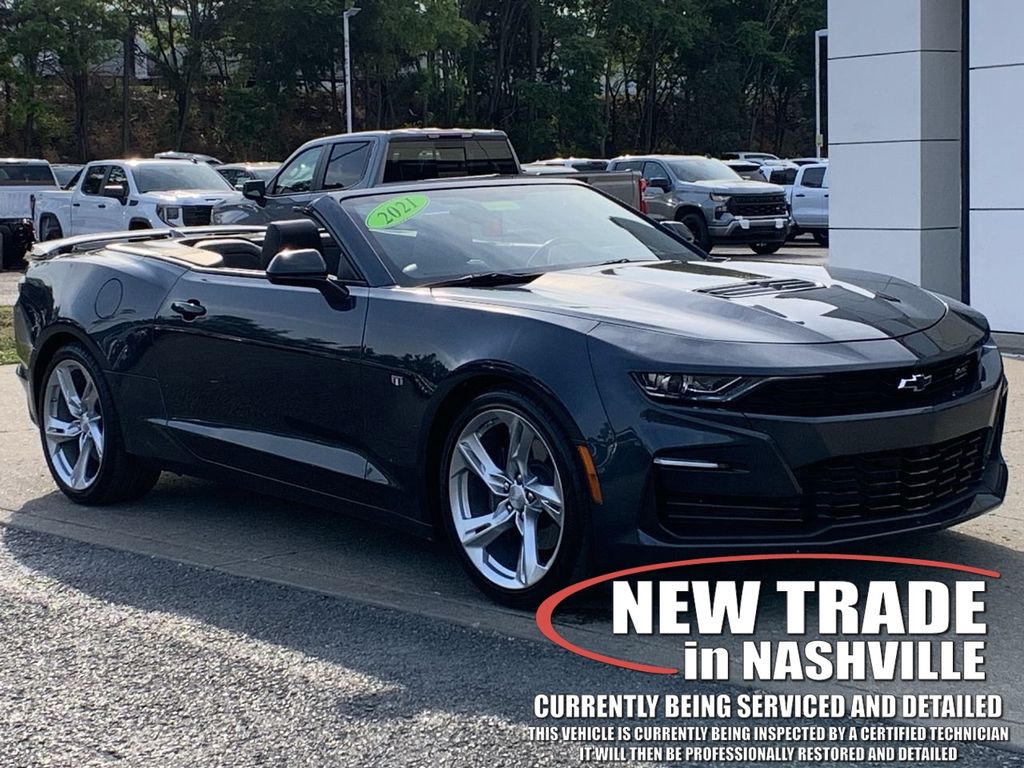 Shadow Gray Metallic 2021 Chevrolet Camaro Convertible Rear-Wheel Drive Automatic