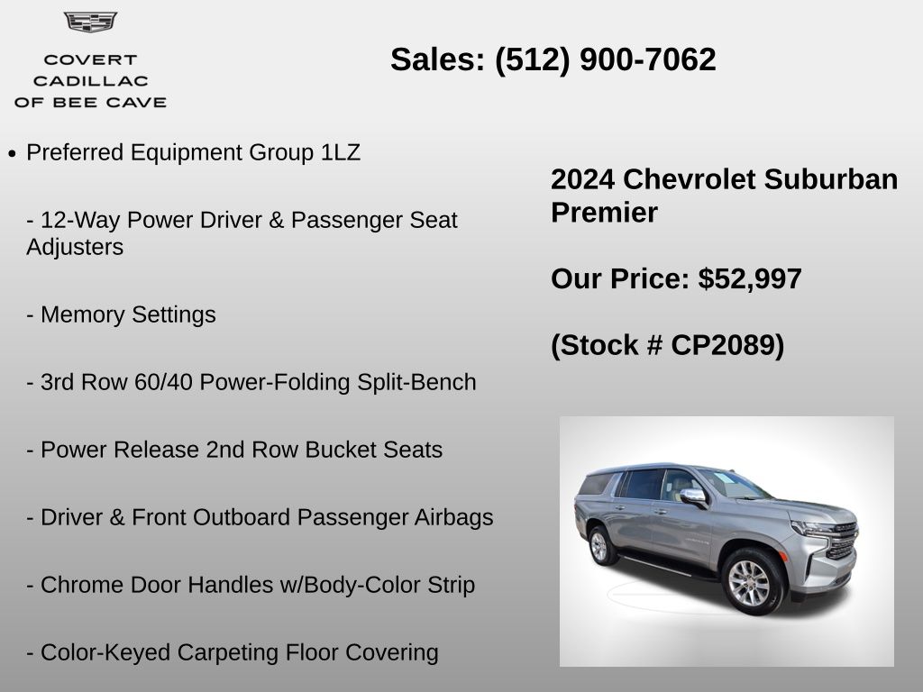 Used Car 2024 Chevrolet Suburban  Premier For Sale Under $60,000 In Austin, Texas