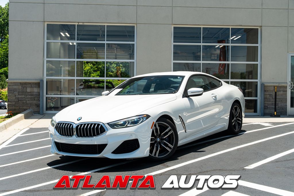 White Metallic 2022 BMW 8 Series 840i Coupe RWD Coupe Rear-Wheel Drive 8-Speed Automatic