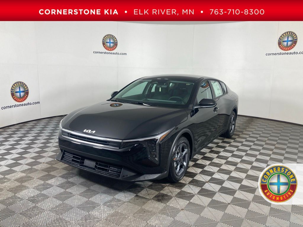 Aurora Black Pearl 2025 Kia K4 LXS FWD Sedan Front-Wheel Drive Continuously Variable Transmission