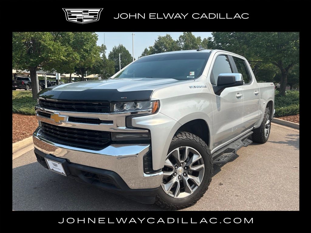 Silver Ice Metallic 2020 Chevrolet Silverado 1500 Pickup Truck Four-Wheel Drive 8-Speed Automatic