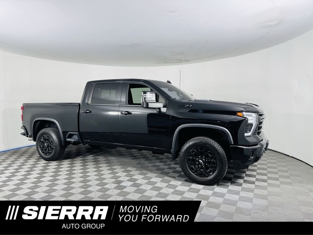 Black 2024 Chevrolet Silverado 2500HD LTZ Crew Cab 4WD Pickup Truck Four-Wheel Drive Automatic
