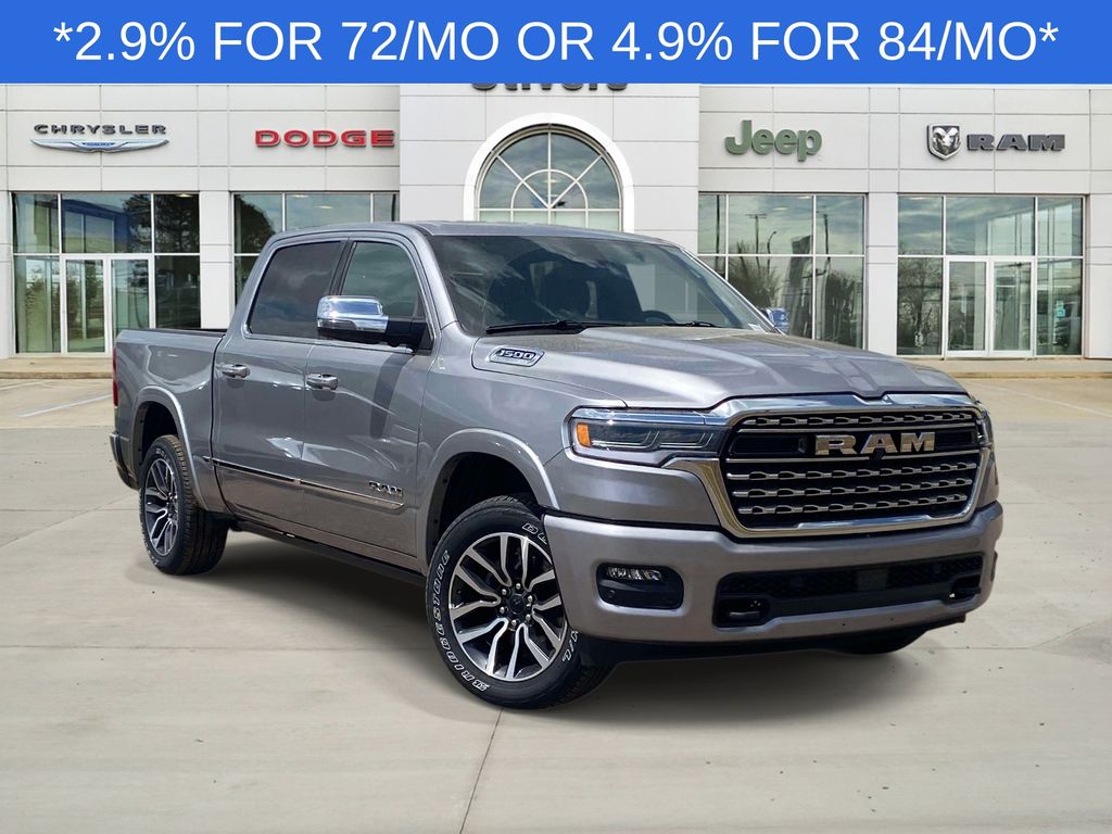 Billet Silver Metallic Clearcoat 2026 RAM 1500 Limited Crew Cab 4WD Pickup Truck Four-Wheel Drive 8-Speed Automatic