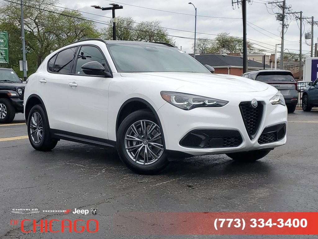 Milano White 2024 Alfa Romeo Stelvio Sprint AWD SUV / Crossover All-Wheel Drive 8-Speed Automatic