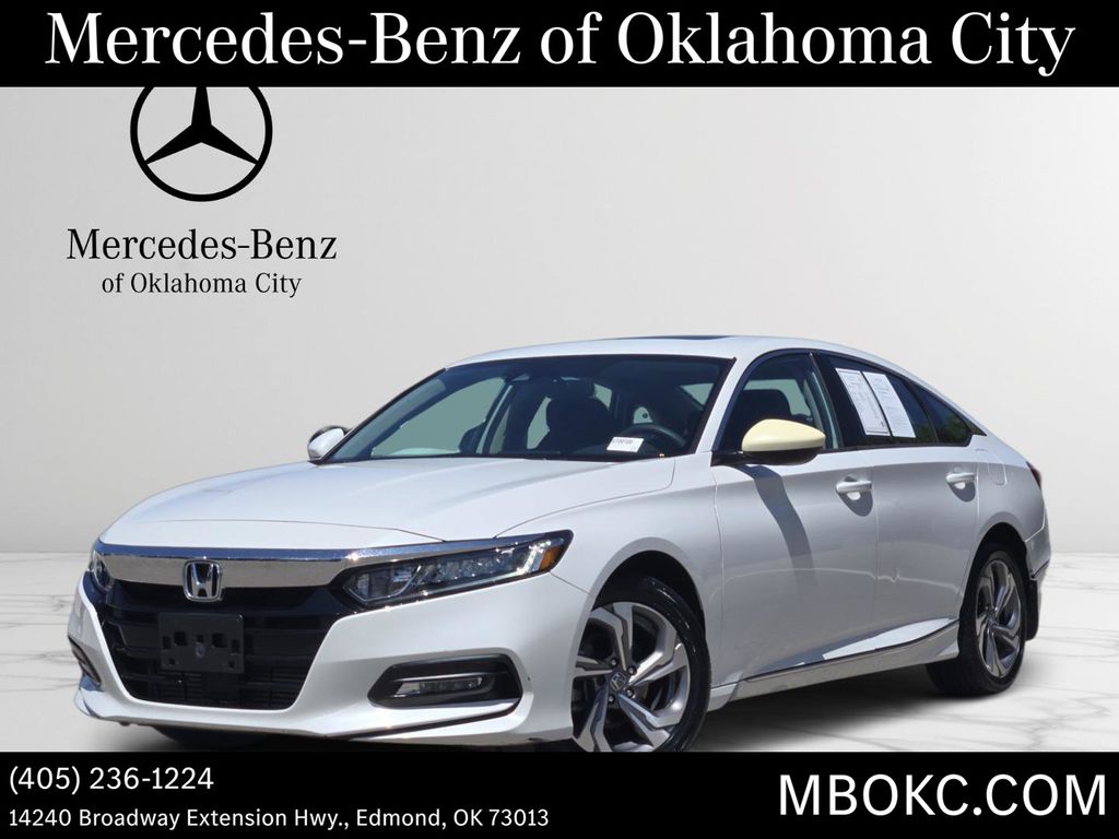 Platinum White Pearl 2018 Honda Accord Sedan Front-Wheel Drive Continuously Variable Transmission