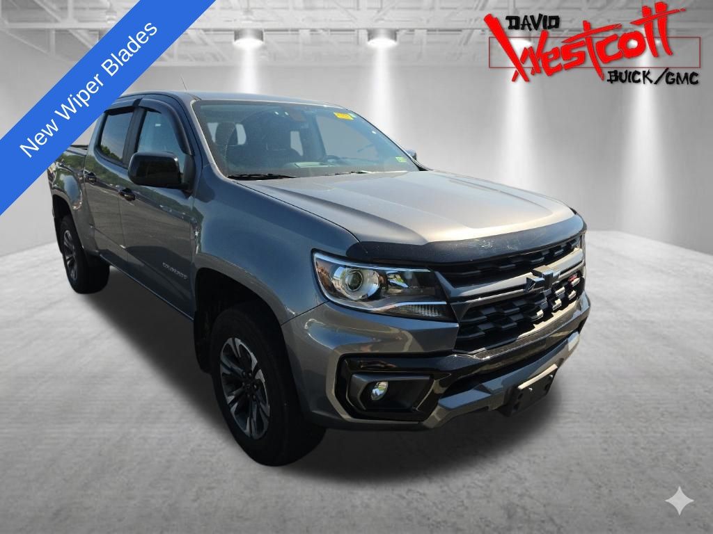 Gray (Satin Steel Metallic) 2022 Chevrolet Colorado Pickup Truck Four-Wheel Drive 8-Speed Automatic