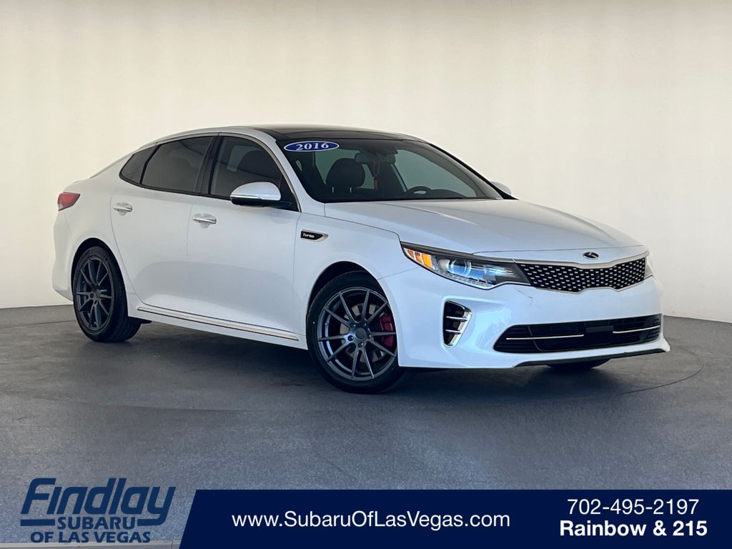 Snow White Pearl 2016 Kia Optima Sedan Front-Wheel Drive 6-Speed Automatic