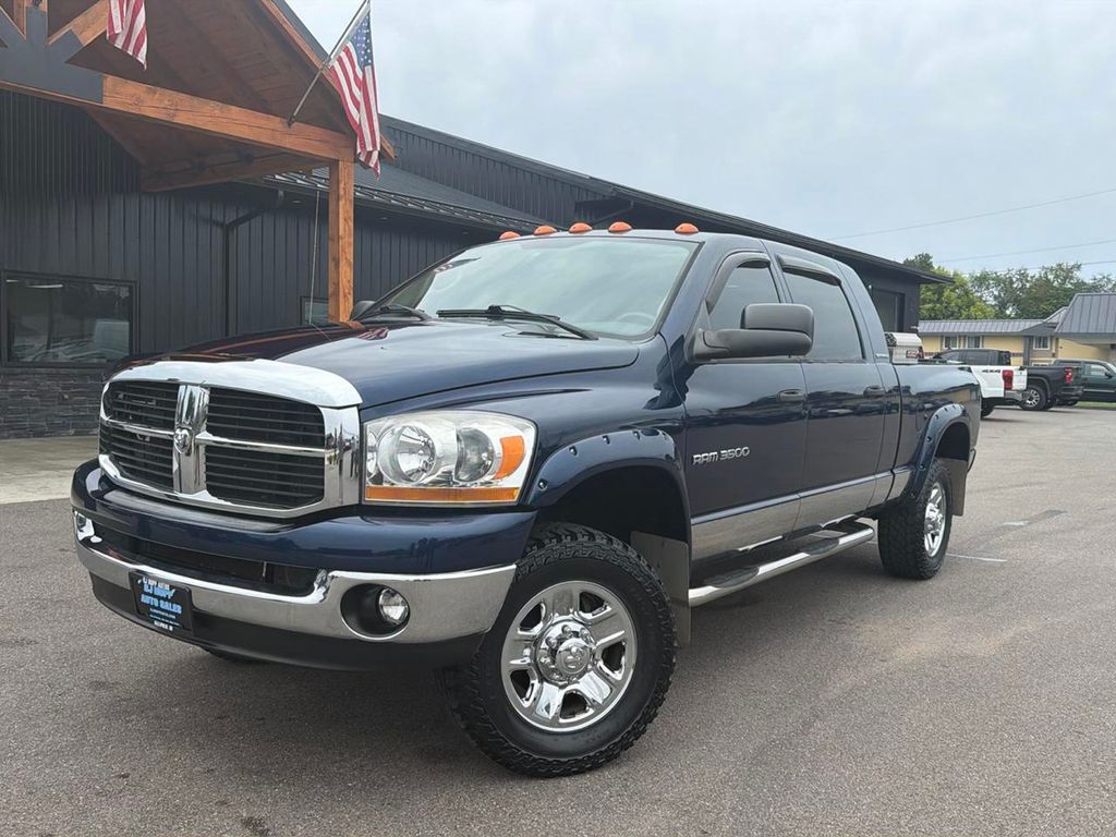 Patriot Blue Pearl 2006 Dodge RAM 3500 Pickup Truck Four-Wheel Drive 6-Speed Manual