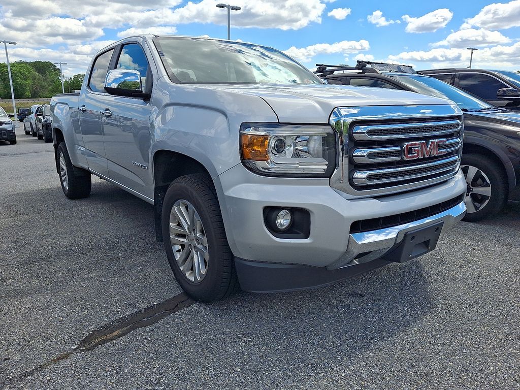 Quicksilver Metallic 2017 GMC Canyon SLT Crew Cab 4WD Pickup Truck Four-Wheel Drive 8-Speed Automatic