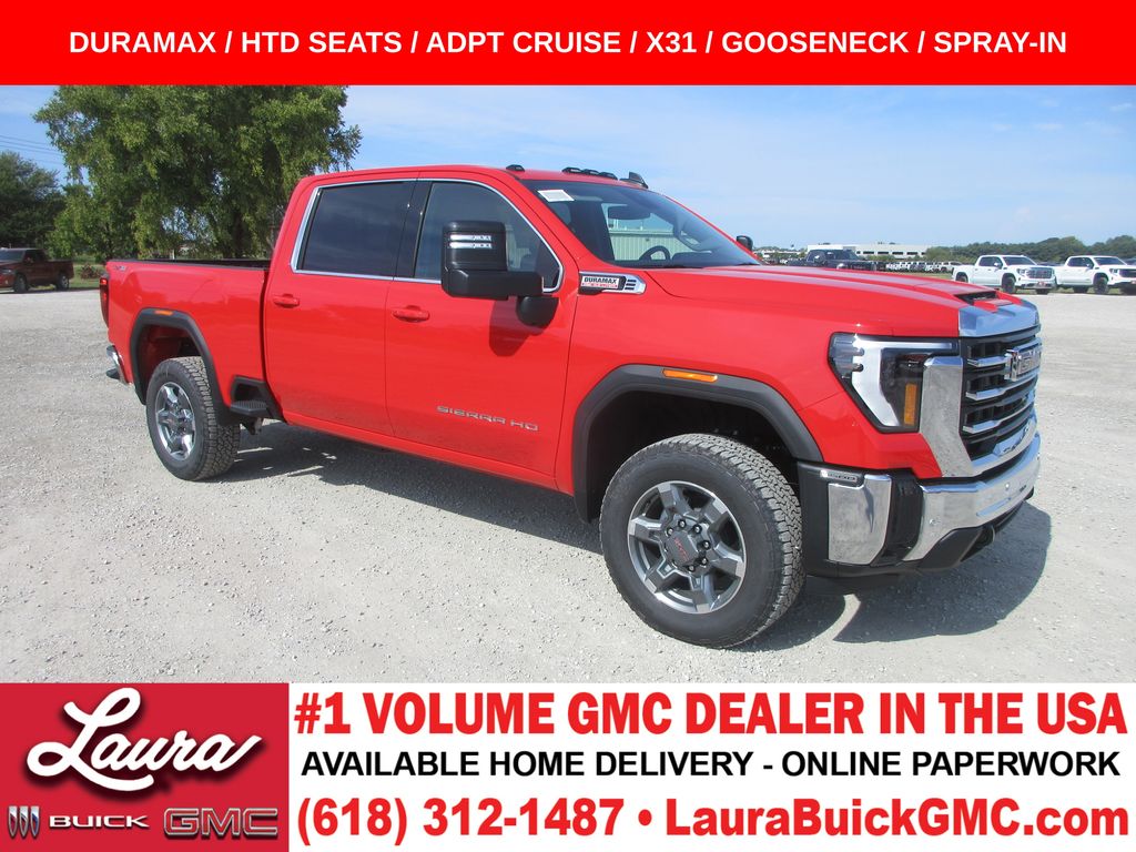Cardinal Red 2026 GMC Sierra 3500HD Pickup Truck Four-Wheel Drive Automatic