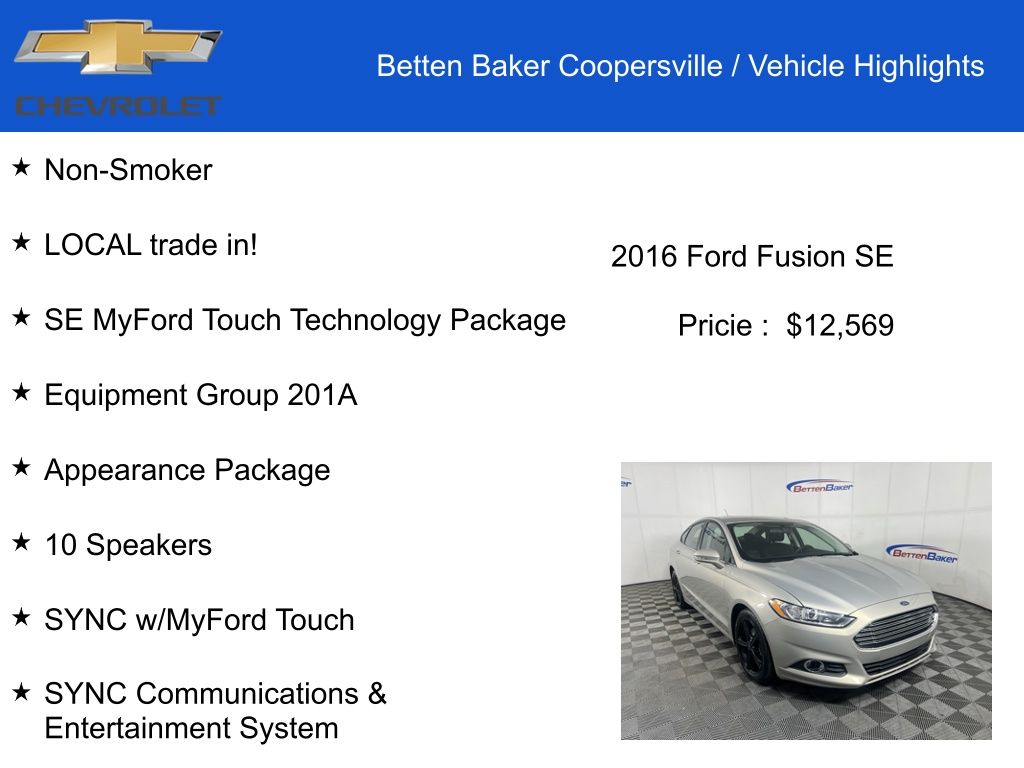 2016 Ford Fusion SE 3