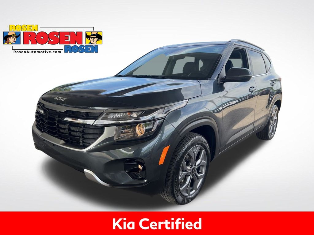 Gravity Gray 2024 Kia Seltos SUV / Crossover All-Wheel Drive Continuously Variable Transmission