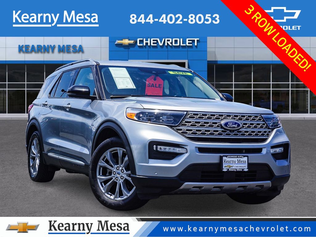 Silver Metallic 2023 Ford Explorer SUV / Crossover Rear-Wheel Drive Automatic