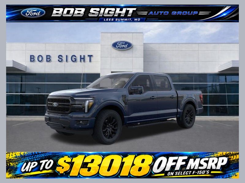 Blue Metallic 2026 Ford F-150 Pickup Truck Four-Wheel Drive Automatic
