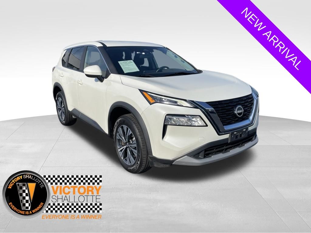 Pearl White Tricoat 2023 Nissan Rogue SUV / Crossover All-Wheel Drive Continuously Variable Transmission