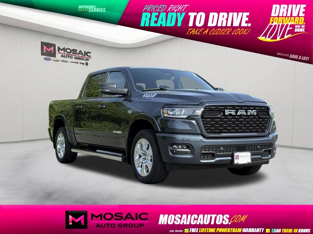 Forged Blue Metallic 2026 RAM 1500 Pickup Truck Four-Wheel Drive 8-Speed Automatic