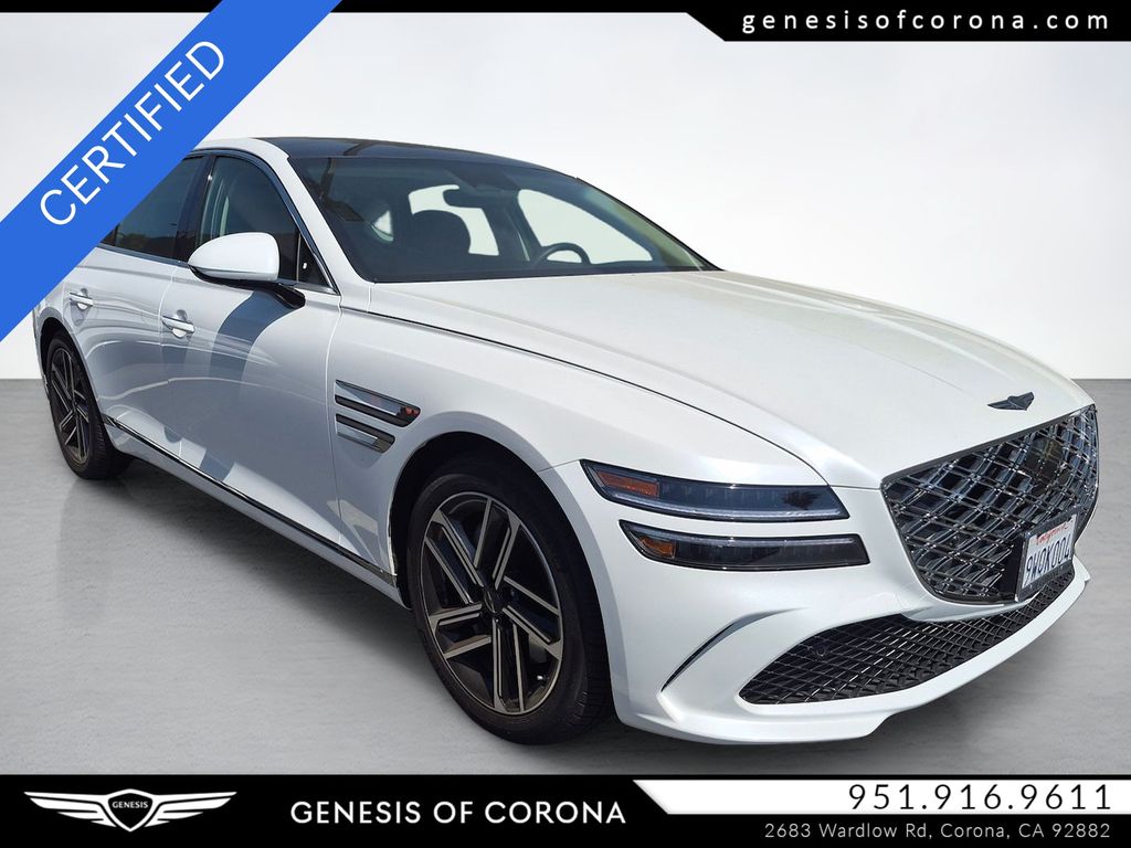 White 2026 Genesis G80 2.5T Advanced AWD Sedan All-Wheel Drive 8-Speed Automatic