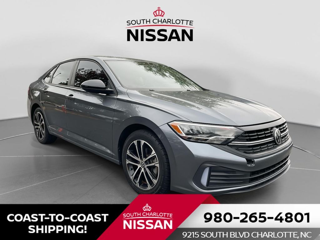 Gray 2022 Volkswagen Jetta Sedan Front-Wheel Drive 6-Speed Manual