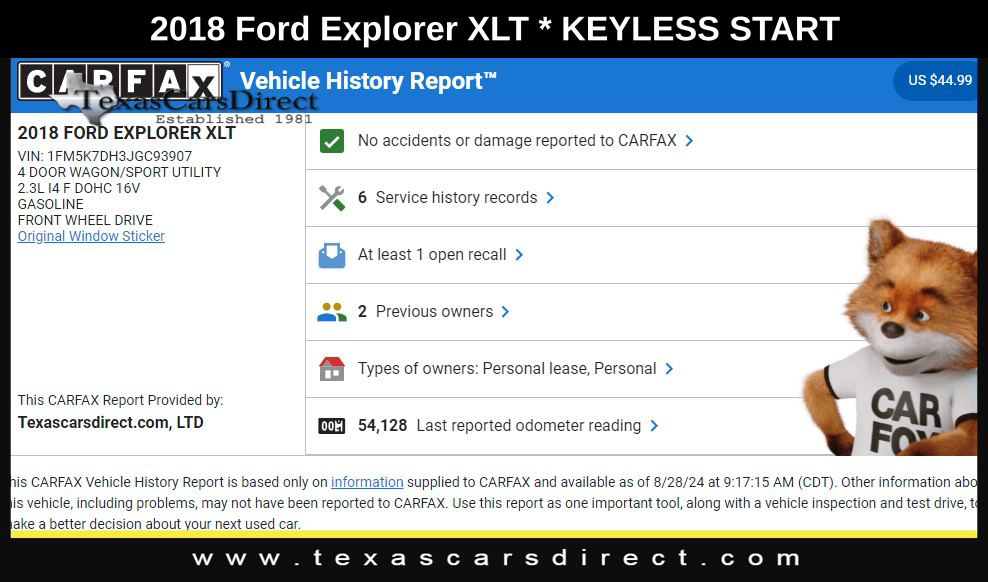 2018 Ford Explorer XLT 10