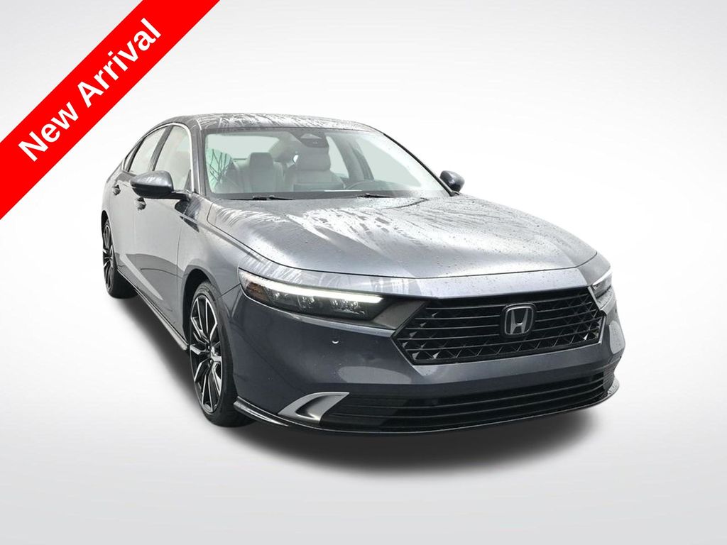 Meteorite Gray Metallic 2024 Honda Accord Hybrid Sedan Front-Wheel Drive Continuously Variable Transmission