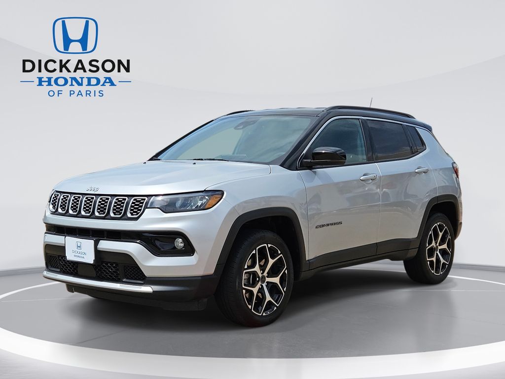 Silver 2025 Jeep Compass Limited 4WD SUV / Crossover Four-Wheel Drive 8-Speed Automatic