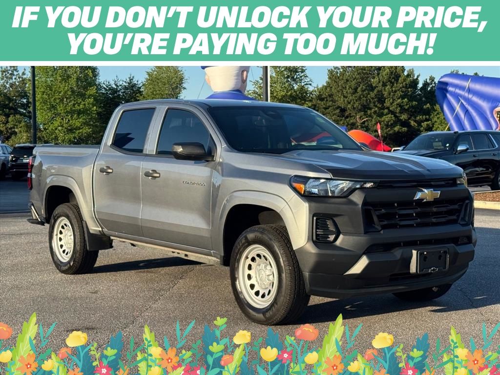 Sterling Gray Metallic 2025 Chevrolet Colorado Work Truck Crew Cab RWD Pickup Truck 4X2 8-Speed Automatic