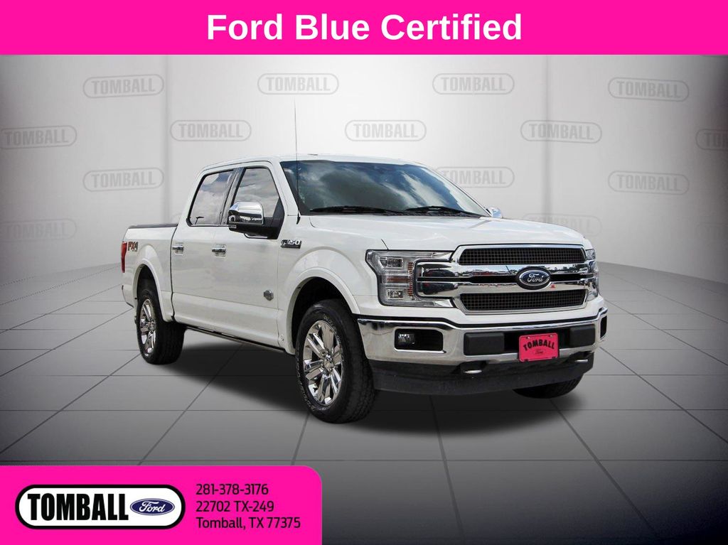 White Metallic 2020 Ford F-150 Pickup Truck Four-Wheel Drive Automatic