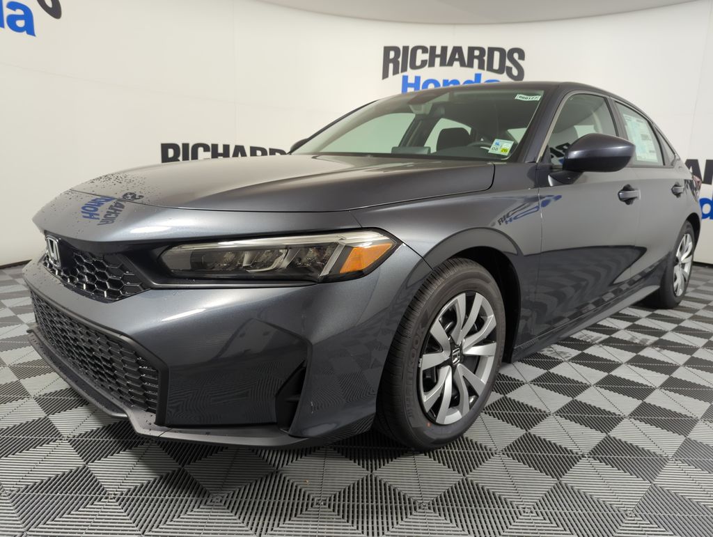 Meteorite Gray Metallic 2026 Honda Civic Sedan Front-Wheel Drive Continuously Variable Transmission