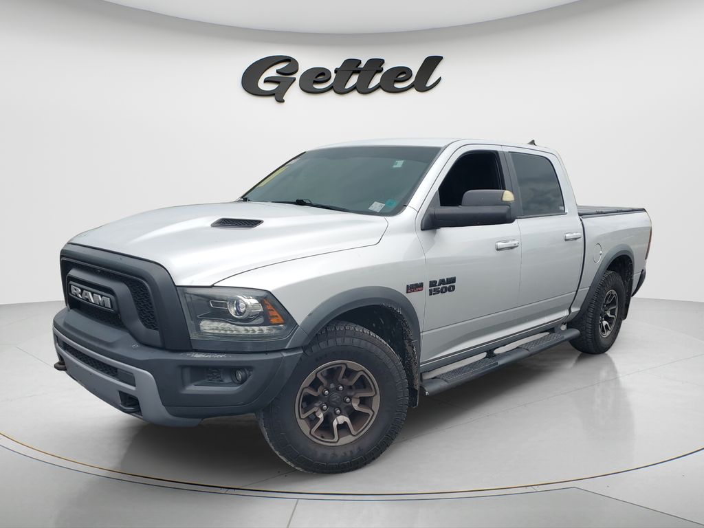 Bright Silver Clearcoat Metallic 2016 RAM 1500 Rebel Crew Cab 4WD Pickup Truck Four-Wheel Drive 8-Speed Automatic