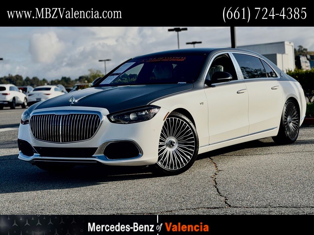 MANUFAKTUR Cashmere White Magno 2023 Mercedes-Benz S-Class Sedan All-Wheel Drive 9-Speed Automatic