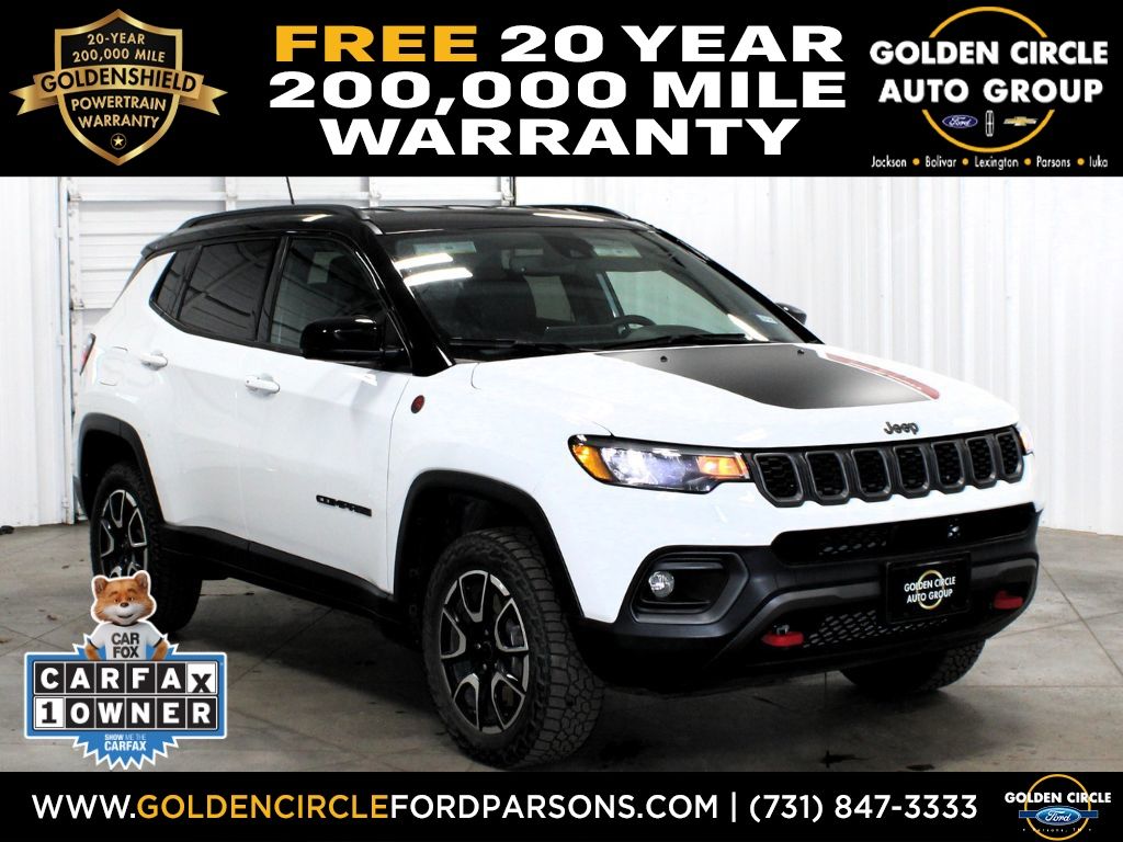 Bright White Clearcoat 2025 Jeep Compass SUV / Crossover Four-Wheel Drive 8-Speed Automatic