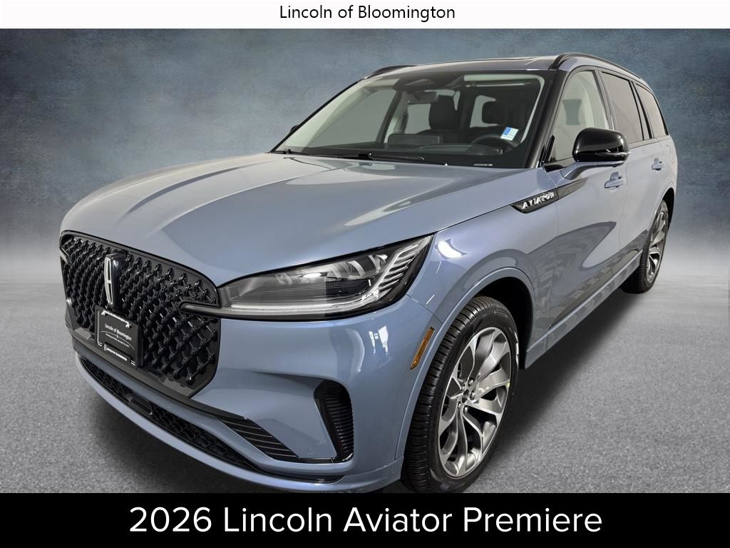 Whisper Blue Metallic Clearcoat 2026 Lincoln Aviator SUV / Crossover All-Wheel Drive Automatic