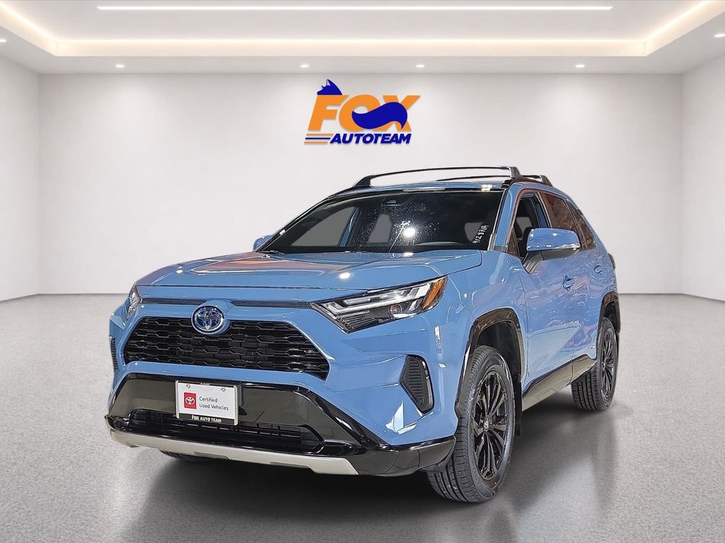 Blue 2022 Toyota RAV4 Hybrid SUV / Crossover All-Wheel Drive Continuously Variable Transmission