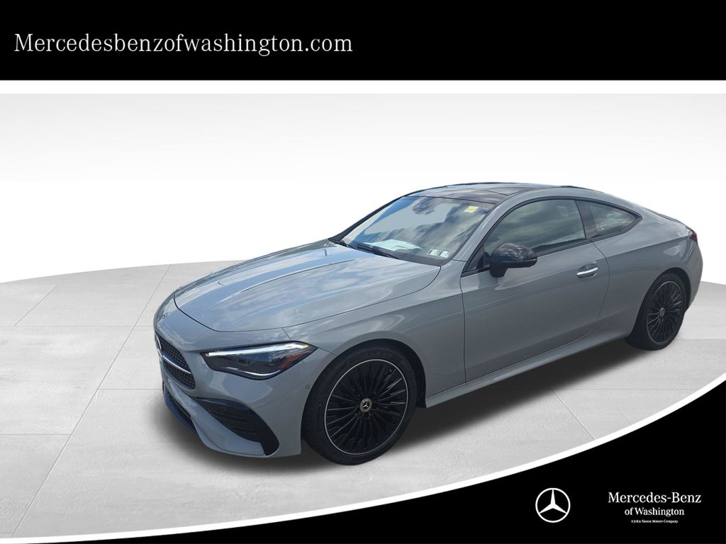 Gray (MANUFAKTUR Alpine Grey Mt) 2026 Mercedes-Benz CLE Coupe All-Wheel Drive 9-Speed Automatic