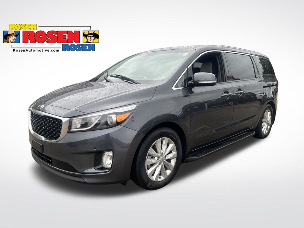 Gray (Platinum Graphite) 2017 Kia Sedona Minivan Front-Wheel Drive 6-Speed Automatic