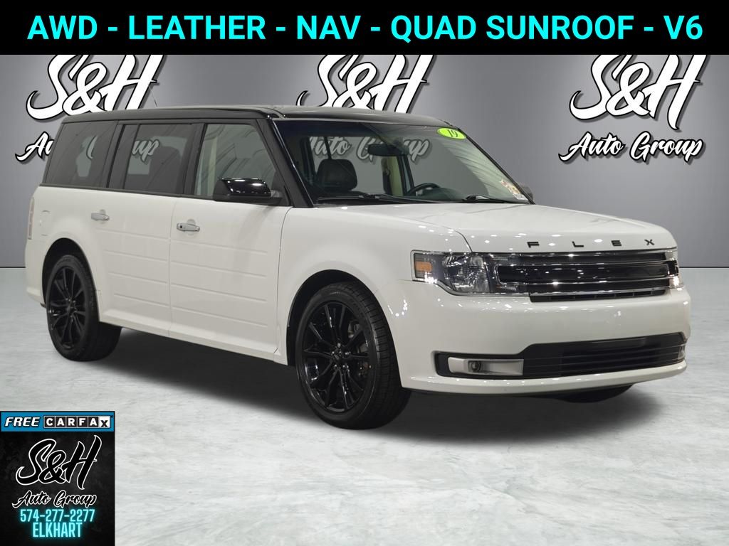 Oxford White 2019 Ford Flex SUV / Crossover All-Wheel Drive 6-Speed Automatic