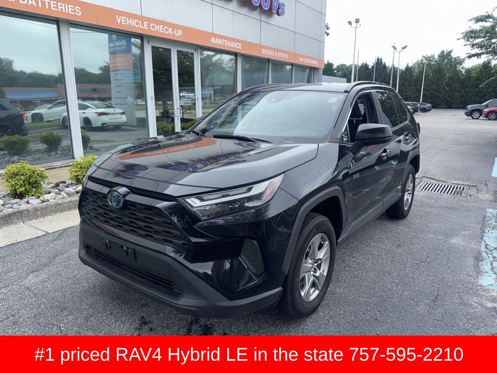 Midnight Black Metallic 2024 Toyota RAV4 Hybrid SUV / Crossover All-Wheel Drive Continuously Variable Transmission