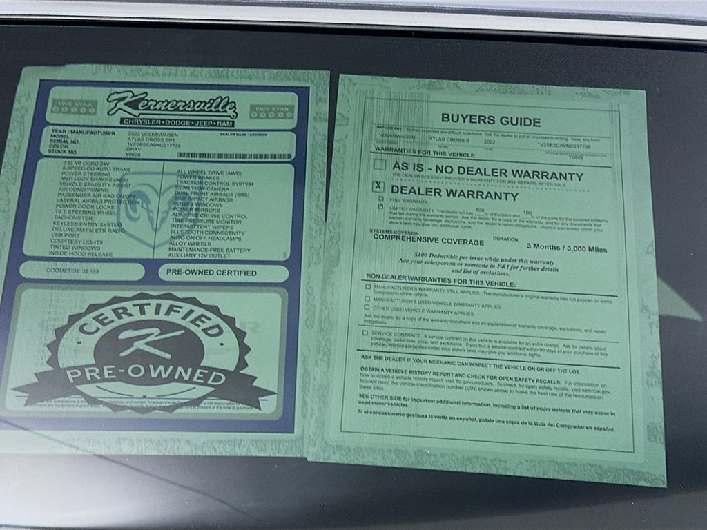 Used 2022 Gray Volkswagen 3.6L V6 SEL R-Line image 37