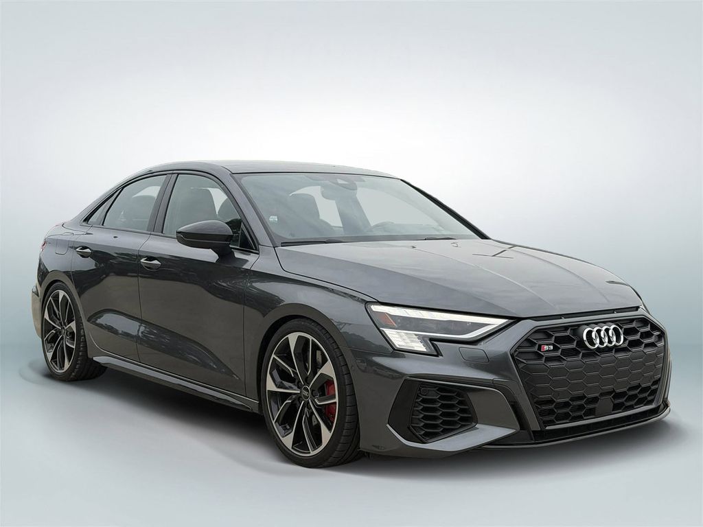 Daytona Gray Pearl Effect 2024 Audi S3 Sedan All-Wheel Drive 7-Speed Automatic