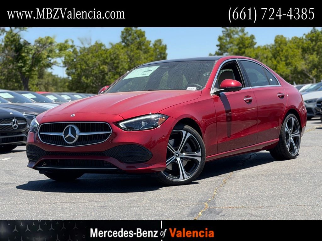 Red 2026 Mercedes-Benz C-Class Sedan Rear-Wheel Drive 9-Speed Automatic