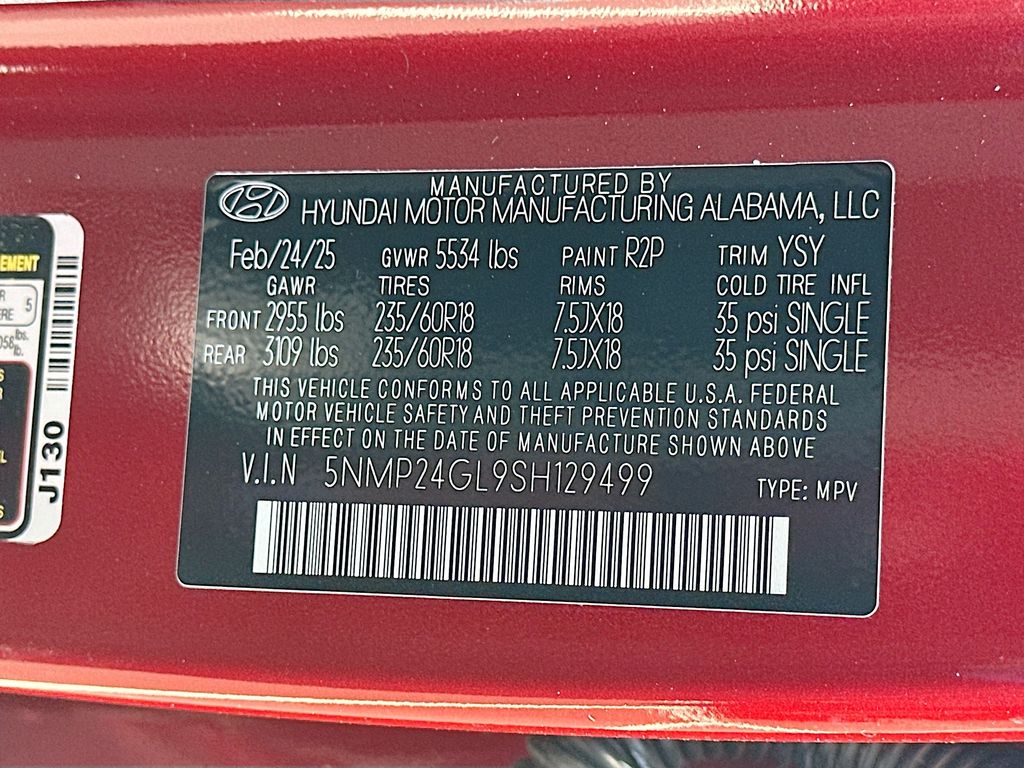 2025 Hyundai Santa Fe SEL 23