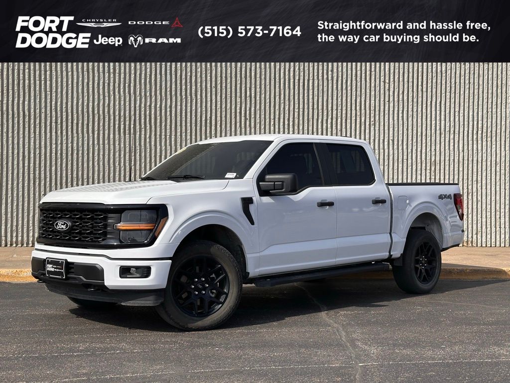 Oxford White 2024 Ford F-150 STX 4dr SuperCrew 4WD Pickup Truck Four-Wheel Drive Automatic