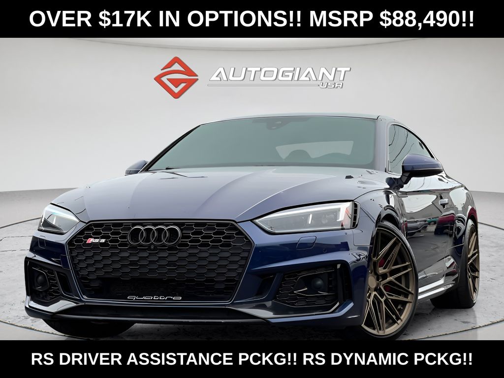 Blue Metallic 2018 Audi RS 5 Coupe All-Wheel Drive 8-Speed Automatic