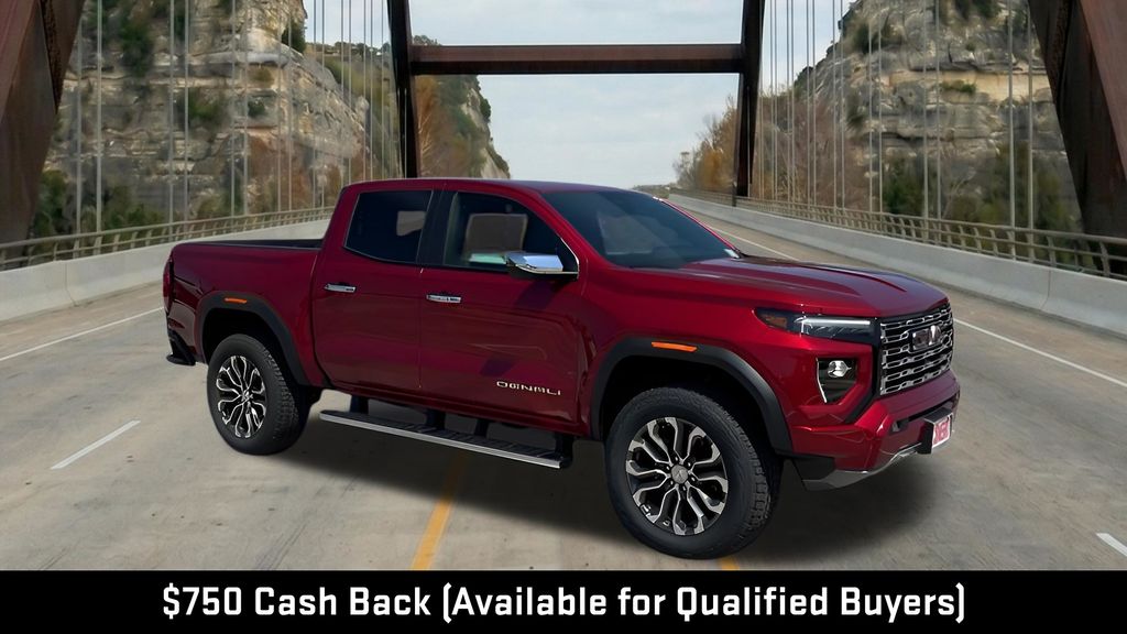 Volcanic Red 2026 GMC Canyon Denali Crew Cab 4WD Pickup Truck Four-Wheel Drive 8-Speed Automatic