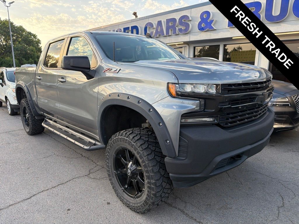 Gray (Satin Steel Metallic) 2019 Chevrolet Silverado 1500 Pickup Truck Four-Wheel Drive 8-Speed Automatic