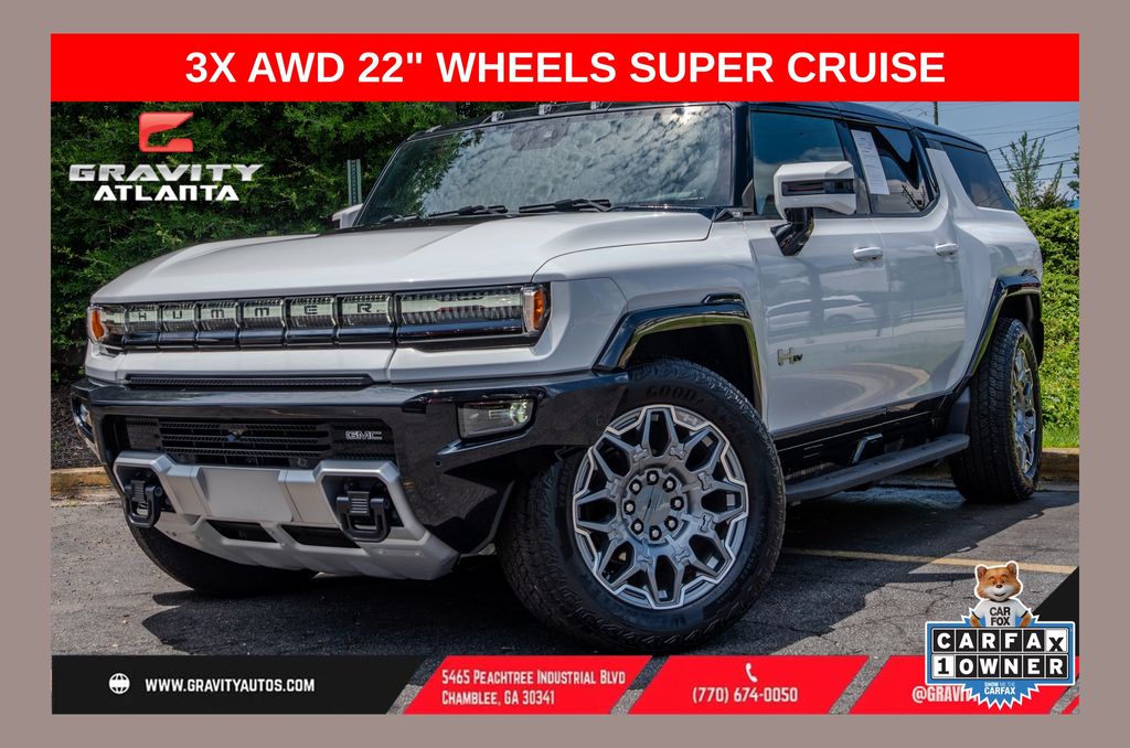 Interstellar White 2025 GMC Hummer EV SUV SUV / Crossover All-Wheel Drive 1-Speed Automatic