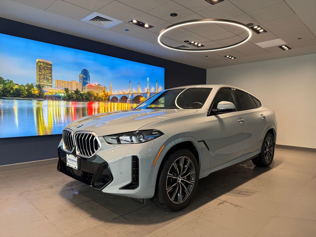 Gray Metallic 2025 BMW X6 SUV / Crossover All-Wheel Drive 8-Speed Automatic