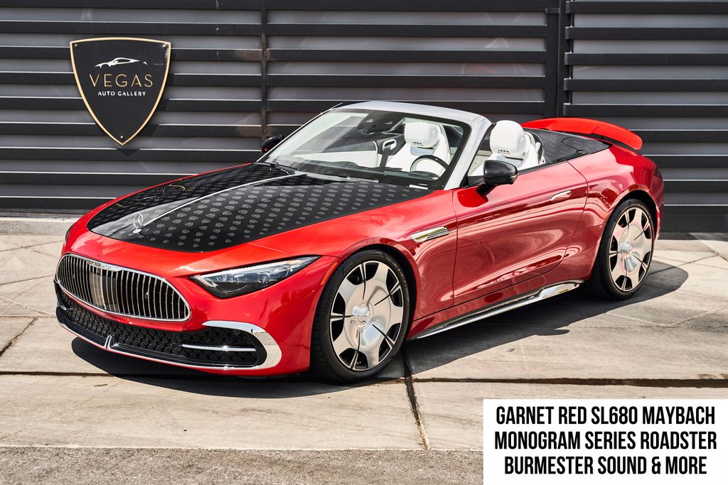 MANUFAKTUR Garnet Red Metallic 2026 Mercedes-Benz SL-Class Convertible All-Wheel Drive 9-Speed Automatic
